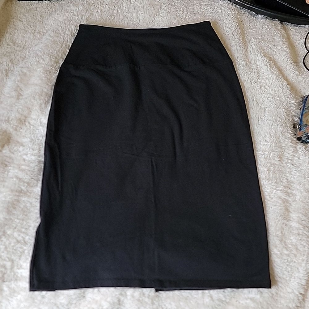 Women with control control top‎ pencil skirt black modest made in USA size S